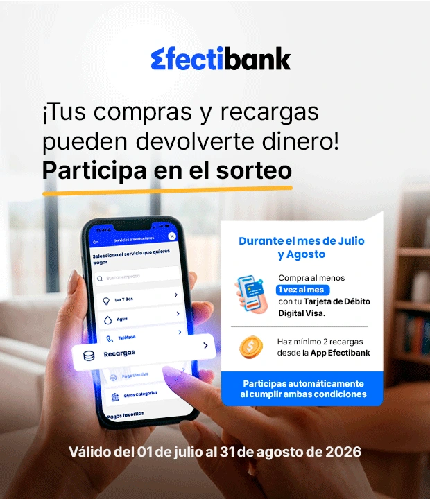 ¡Paga con tu tarjeta de débito, realiza 2 recargas en la App y participa por cashback!