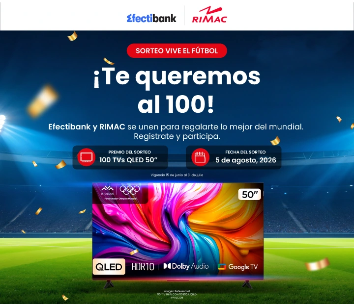 ¡Actualiza tus datos y participa por una de las 100 TVs de 50"!
