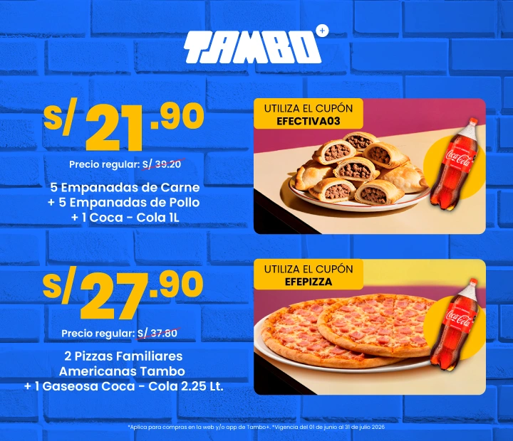 ¡Combos en Tambo desde S/. 21.90!