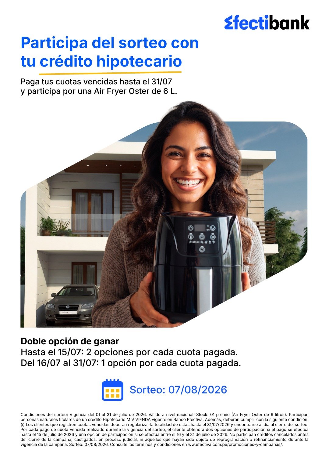 ¡Paga tus cuotas y participas por una Air Fryer!