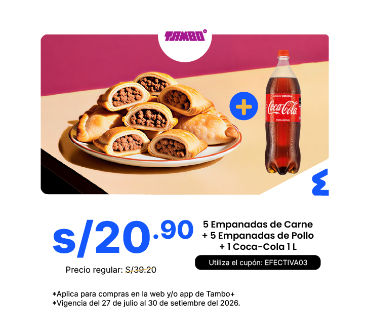 ¡Combos en Tambo desde S/. 20.90!